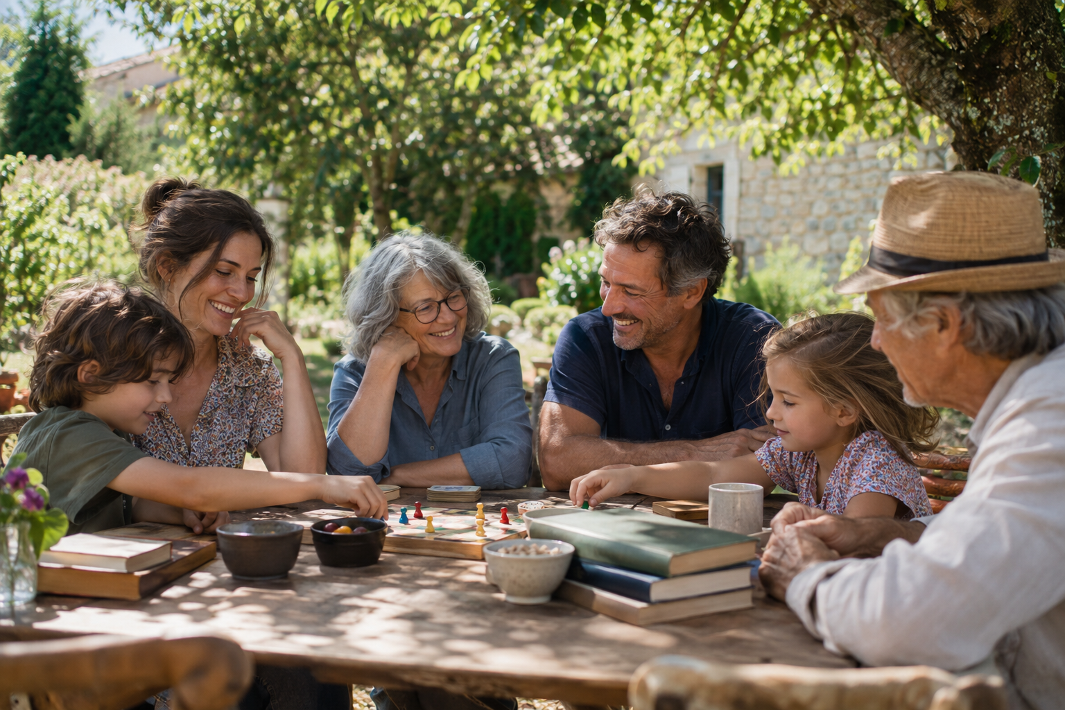 Lecture et jeux au jardin : scène d’intention, sans représentation du Grand Jardin.